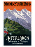 Interlaken Swiss Railway Poster, circa 1930s Giclee Print