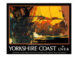Yorkshire Coast Giclee Print by Frank Mason