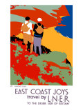 East Coast Joys, LNER Poster, 1931 Giclee Print by Tom Purvis