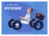 Dunlop Tires reproduction procédé giclée par Raymond Savignac