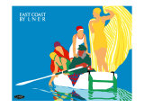 East Coast by LNER Giclee Print by Tom Purvis