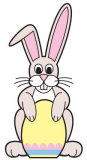 Osterhase PAPPFIGUREN IN LEBENSGRÖSSE