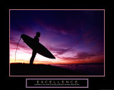 Excellence: Male Surfer Posters