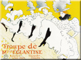 Troupe De Mlle'Eglantine Plaque en métal