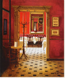 En Rouge Stretched Canvas Print by Andre Renoux