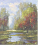 Placid Waters Stretched Canvas Print by Hannah Paulsen