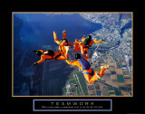 Teamwork: Skydivers Plakater