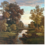 Tranquility I Stretched Canvas Print by Roselli 