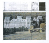 Wrapped Reichstag, Project for Berlin Collectable Print by Christo 