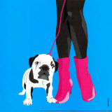Loving Bulldog Posters by Puntoos 