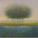 Blue Group of Trees Prints by Hans Dolieslager