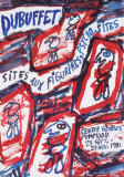 Sites aux Figurines Psycho-Sites Sammlerdrucke von Jean Dubuffet