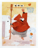 Papy Pechou au Basket Posters by Hubert Rublon