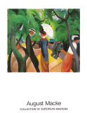 Promenade 1913 Art by Auguste Macke