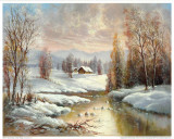 Winter Twilight Kunst af Helmut Glassl Winter Twilight Kunst af Helmut Glassl