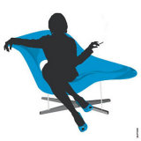 Chilling with Eames Art by Puntoos 