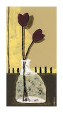 Golden Flowers II Prints by Monica Ibanez