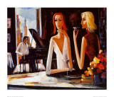 At Piano Bar Prints by Shana 