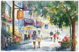 Rue St-Denis Poster par Jean-roch Labrie