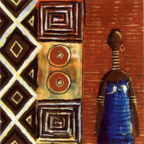La Femme Bleue Print by Melain N'zindou La Femme Bleue Print by Melain N'zindou