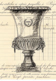 Paris Urn Sketch Posters Paris Urn Sketch Posters