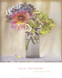 Dahlia with Hydrangeas II Affiches par Sally Wetherby