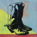Cowboy Boots Prints by Lucinda Lewis