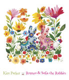Romeo and Sofia the Rabbits Poster von Kim Parker