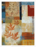 Waltzing Leaves Print by Ursula J. Brenner