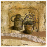 Arrosoir et Pot de Lavande Prints by Véronique Didier-Laurent