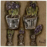 Fleurs Bleues Kunst av Myriam Berthoud Fleurs Bleues Kunst av Myriam Berthoud