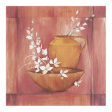 Pots and White Branches III Prints by L. Morales