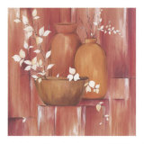 Pots and White Branches I Prints by L. Morales