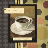 Drinking French Vanilla Coffee Prints by Carol Robinson