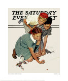 Marbles Champion Giclee Print by Norman Rockwell