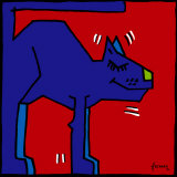 Blue Cat Prints by Herman 