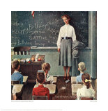 Happy Birthday Miss Jones Giclee Print by Norman Rockwell
