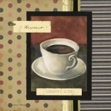Drinking Hazelnut Coffee Poster by Carol Robinson