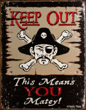Keep Out Cartel de chapa