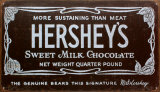 Hershey's Old Label Plaque en métal