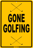 Golf Blechschild