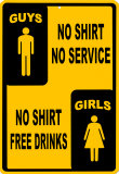 Guys, Girls Cartel de chapa