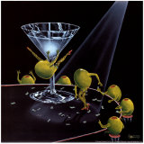 Martini Even Dirtier Affiches par Michael Godard