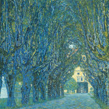 Viale Alberato Poster von Gustav Klimt