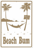 Beach Bum Blechschild