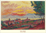 Vue de St. Tropez Affiches par Paul Signac