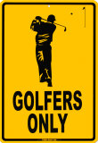 Golfers Only Blikskilt