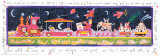 Sono Salito Sul Treno dei Sogni per Dipingere Print by Francesco Musante