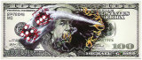 $100 Bill with Dice Poster par Michael Godard
