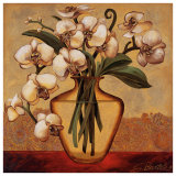 White Autumn Orchids Posters by Shelly Bartek